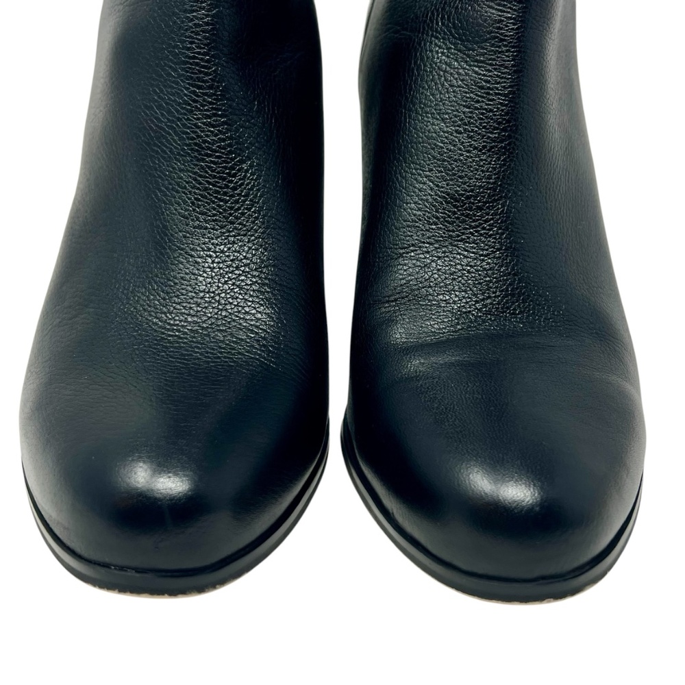 Michael Kors Women's Margaret Black Leather Zip Up Ankle Boot size 10 - Picture 3 of 12